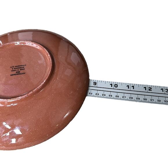 Pottery Barn Bumble Bee Embossed Salad Dessert Plates 8.5" Green Blue Lot of 4 - Picture 6 of 7